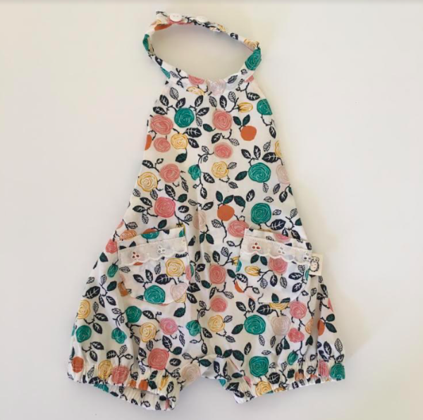 Kids Lucy & Leo Madison Square Romper - Flowers Kids Lucy & Leo Madison Square Romper - Flowers