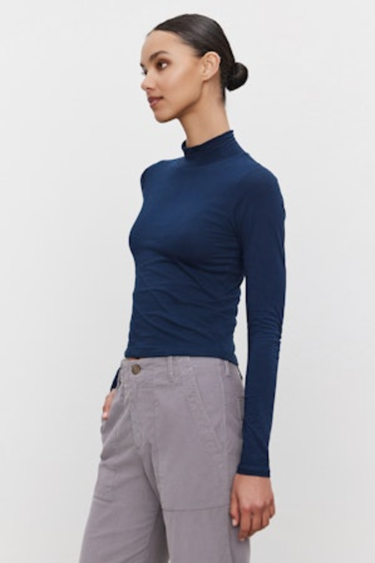 Velvet by Graham & Spencer Nadene L/S Cotton Top - Image 1 of 9