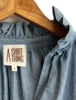 a shirt thing Penelope Denim Blouse - Light Denim Wash - Thumbnail 2