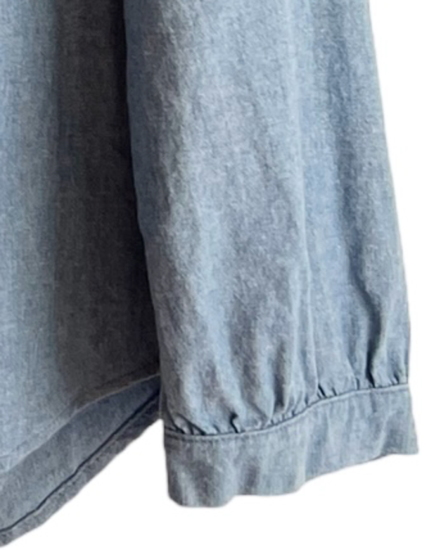 a shirt thing Penelope Denim Blouse - Light Denim Wash