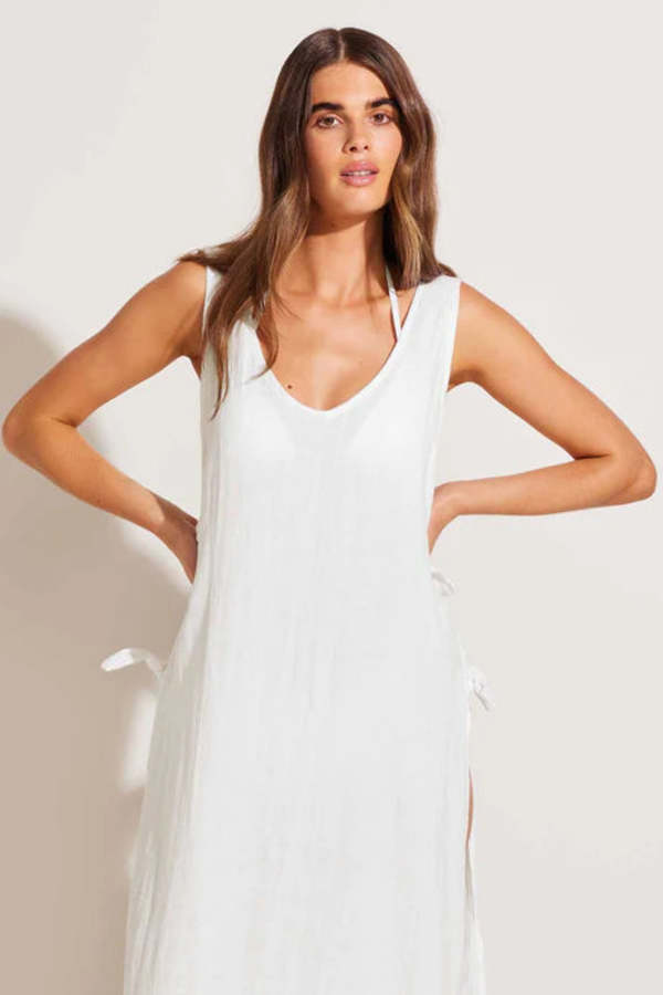 chinese dress ladies Vitamin A Riviera Dress in White
