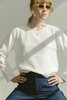 Carleen Boatneck Long Sleeve - White Thermal - Thumbnail 1