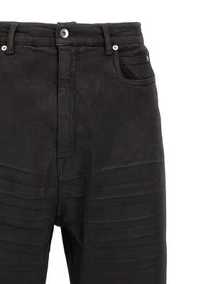 Rick Owens Bolan Bootcut Jeans - Black Wax | Garmentory