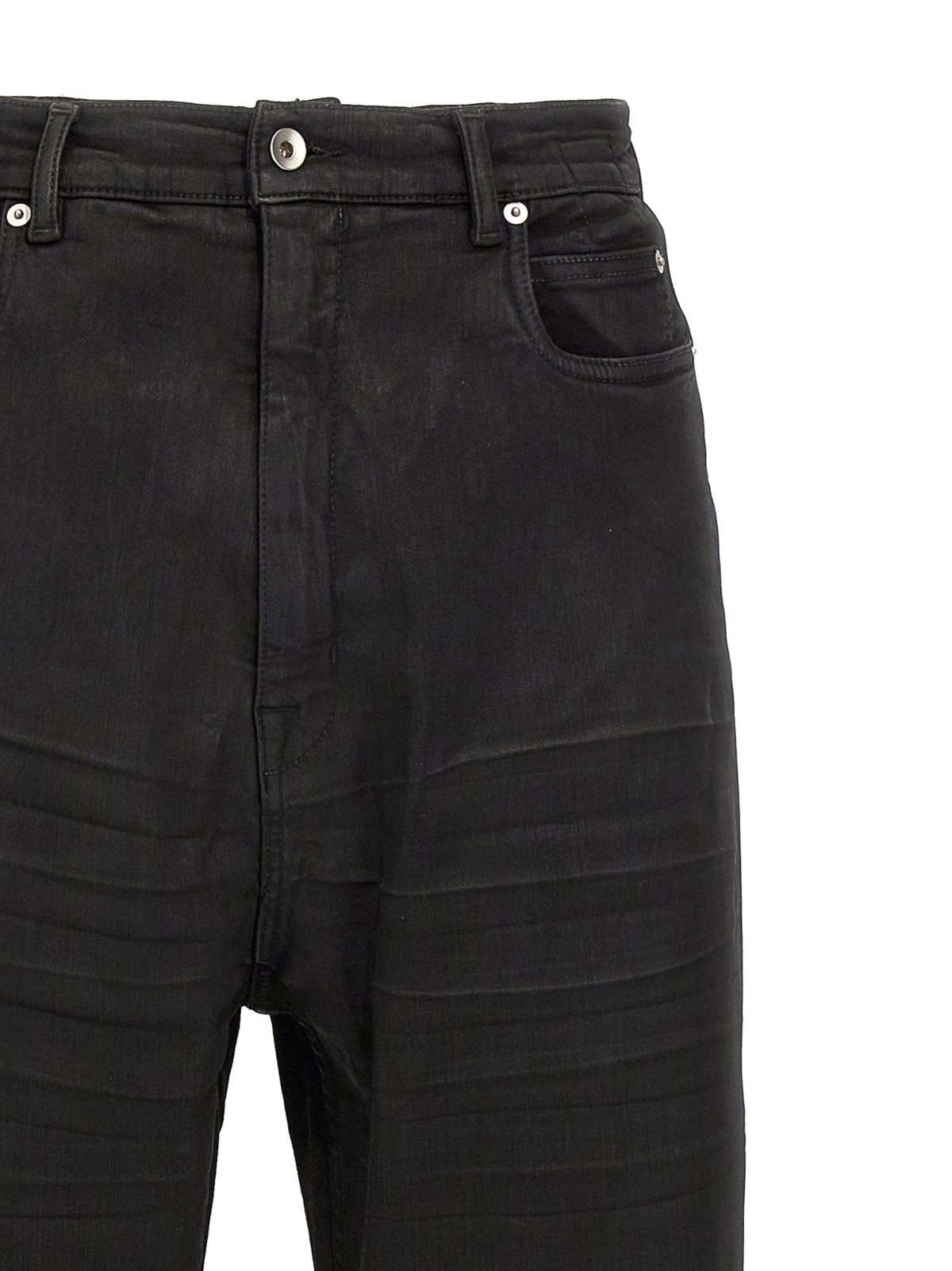 Rick Owens Bolan Bootcut Jeans - Black Wax | Garmentory