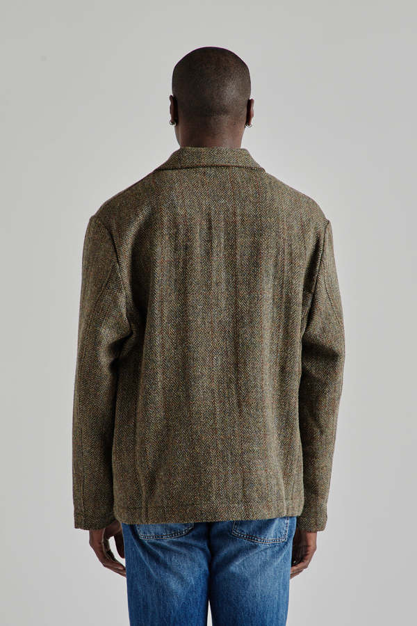 Another Aspect Jacket 3.0 - Khaki Green Herringbone | Garmentory