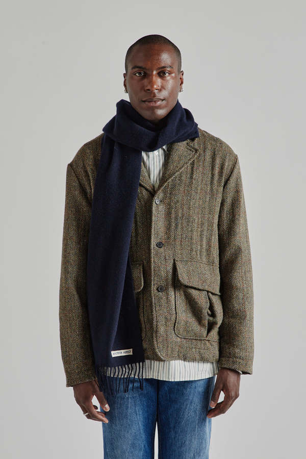 小物 ANOTHER ASPECT 25AW \"SCARF 1.0\" ANOTHER Scarf 1.0, Midnight Blue - ANOTHER ASPECT