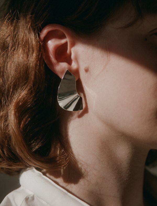 Medley Institute Crescent Wave Line Earrings Medley Institute Crescent Wave Line Earrings