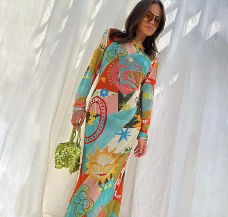 knee length dresses for ladies Balearic Mesh Dress | Never Fully Dressed | Dresses