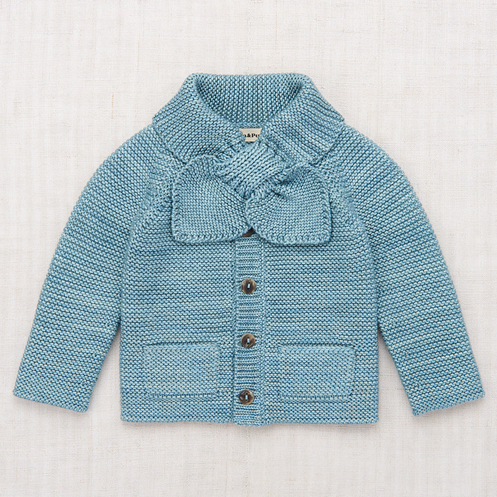 Kids Misha & Puff Baby Scout Cardigan - Yonder Blue | Garmentory 