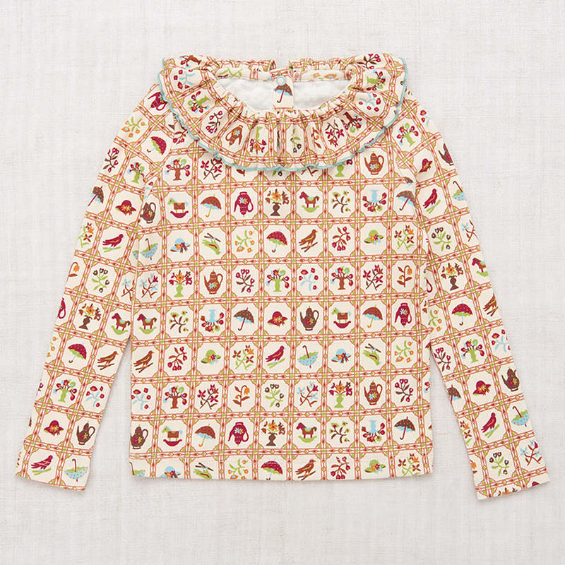 Kids Misha & Puff Paloma T-shirt - Cream String Trellis