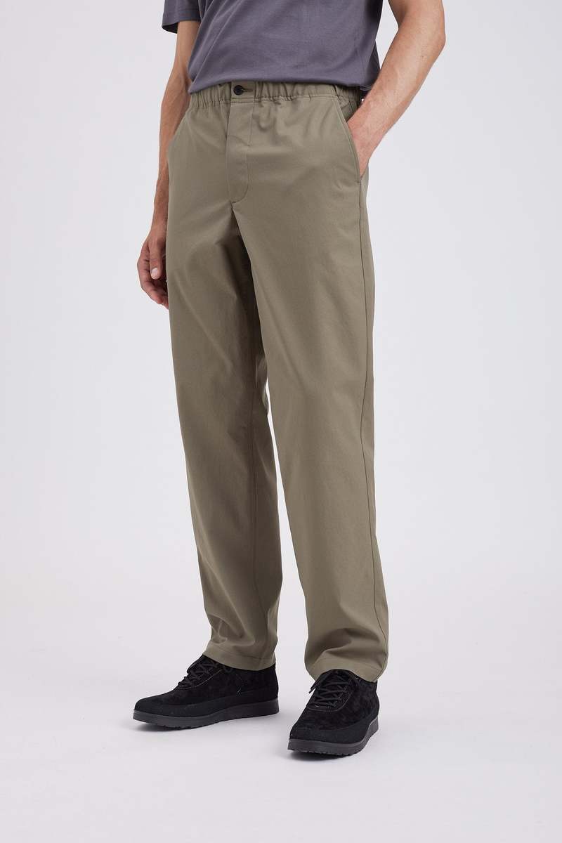 Simple Project Sickle Trousers スラックス Norse Projects Ezra Relaxed Solotex Twill Trouser - Sediment