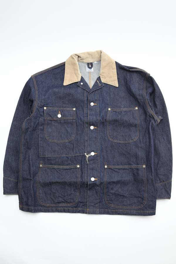 orSlow DENIM RELAX FIT COVERALL JACKET - One Wash | Garmentory