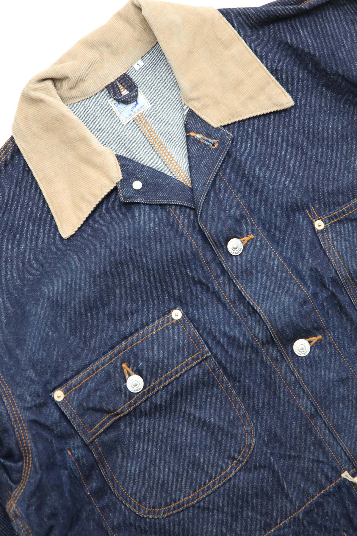 orSlow Loose Fit Denim Coverall in One Wash