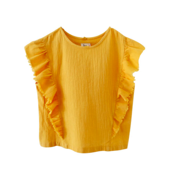 Kids Nico Nico McKinley Ruffle Top - Poppy Kids Nico Nico McKinley Ruffle Top - Poppy