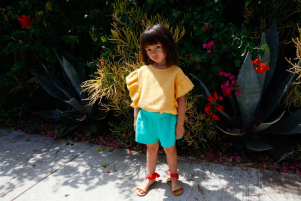 Kids Nico Nico McKinley Ruffle Top - Poppy Kids Nico Nico McKinley Ruffle Top - Poppy