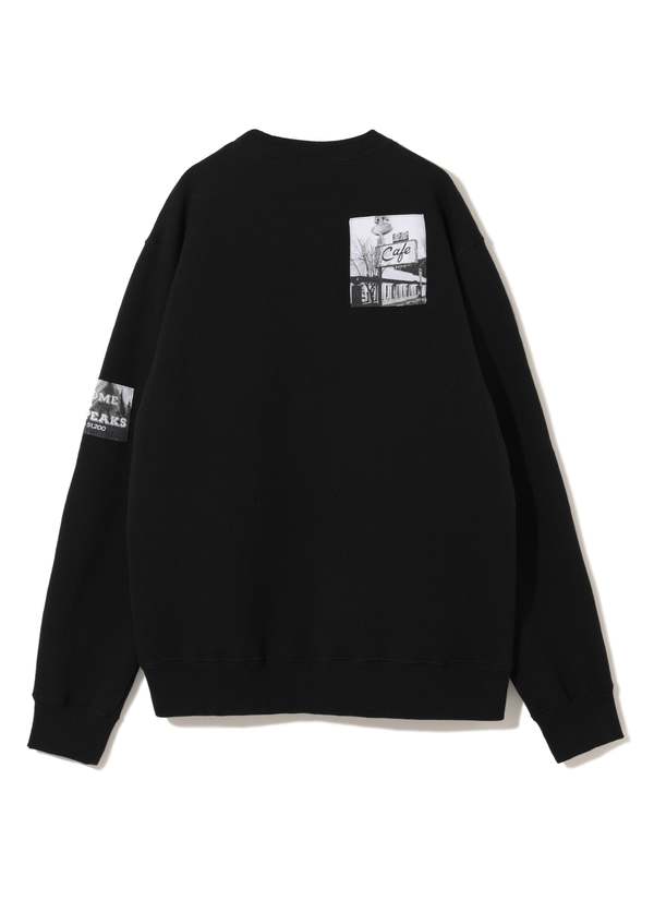 Undercover Twin Peaks Jacquard Patch Crew Neck Sweat Top - Black