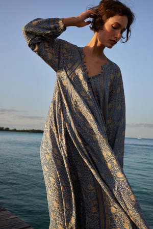 Natalie Martin Fiore Maxi - Water Lily Blue | Garmentory