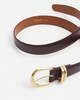 Flattered Beatrice Leather Belt - Burgundy - Thumbnail 1