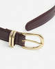 Flattered Beatrice Leather Belt - Burgundy - Thumbnail 2