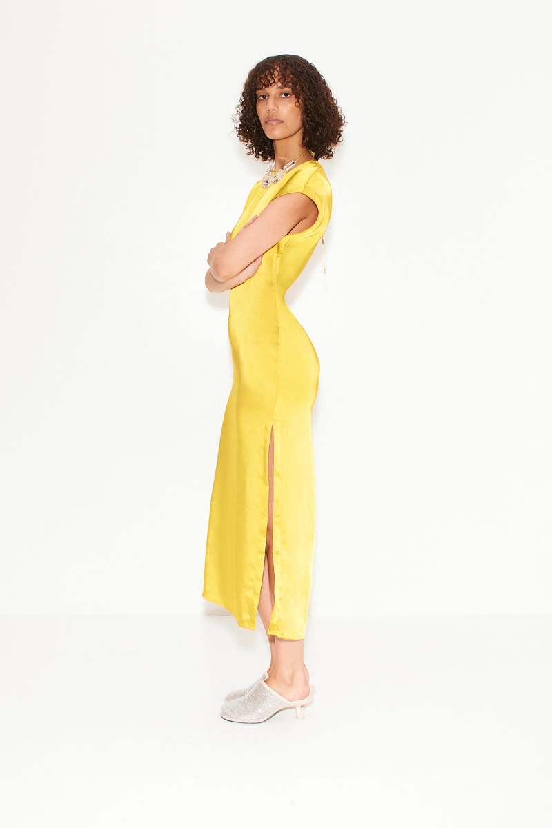 simon miller argan satin dress SIMONMILLER Argan Satin Dress