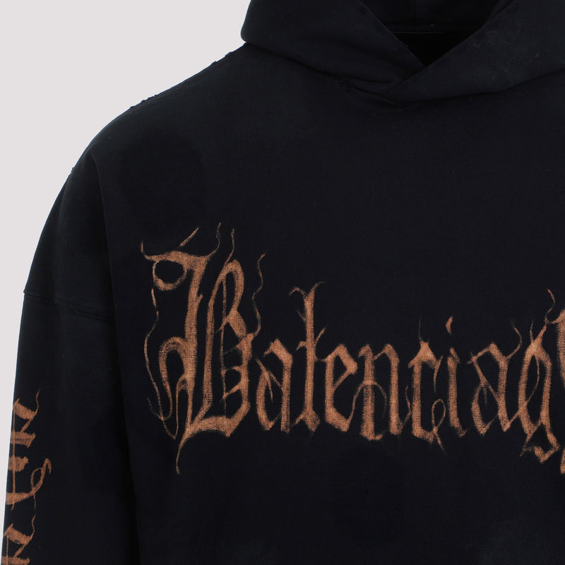 パーカー・フーディ *BALENCIAGA* Large Fit Hood Washed Black 803265TRVH68190 803 Balenciaga Large Fit Hoodie - Washed Black | Garmentory