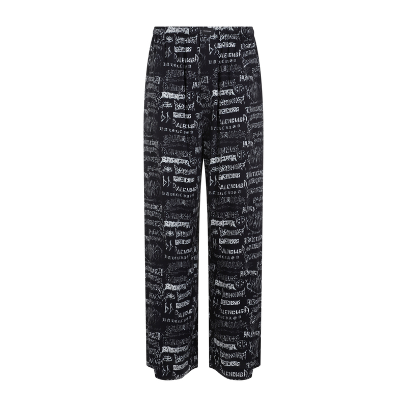 【関税&送料込】Balenciaga Printed Viscose Pyjama Pant BALENCIAGA - Cupro & Viscose Pajama Pants Balenciaga