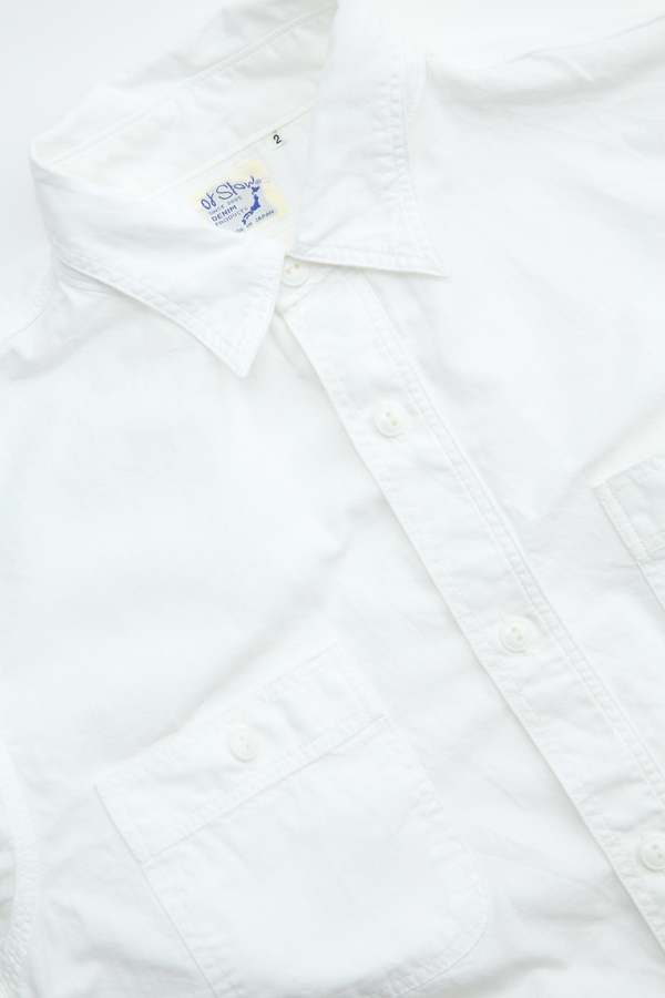 Orslow orSlow CHAMBRAY WORK SHIRT - White