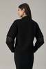 Santicler Val Cashmere Blend Pullover with Lace Inserts - Black - Thumbnail 4