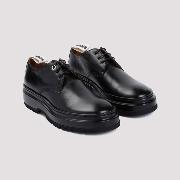 Jacquemus Les Derbies Pavane Derbies shoes - 990 BLACK | Garmentory