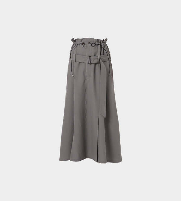 UJOH Cord & Belt Skirt - Grey | Garmentory UJOH Cord & Belt Skirt - Grey | Garmentory