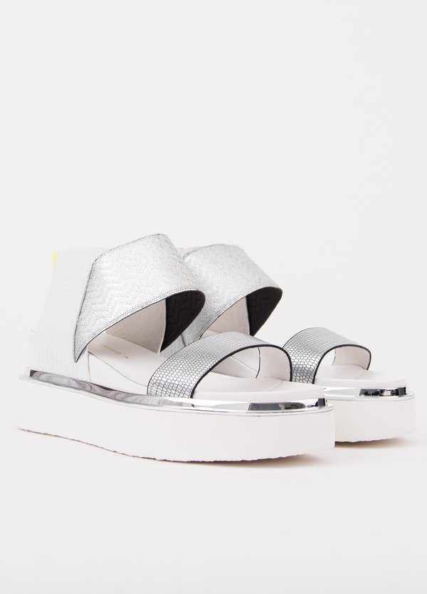 United Nude Rico Sandal - Silver/Lime United Nude Rico Sandal - Silver/Lime