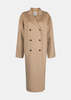 Totême Signature Double Breasted Coat - Beige - Thumbnail 1