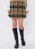 PEARLY GATES TEXBRID Knit Check Skirt - Beige - Thumbnail 1