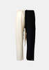 Elena Dawson W.Half & Half Drawstring Side Pocket pants - Black/beige  - Thumbnail 2