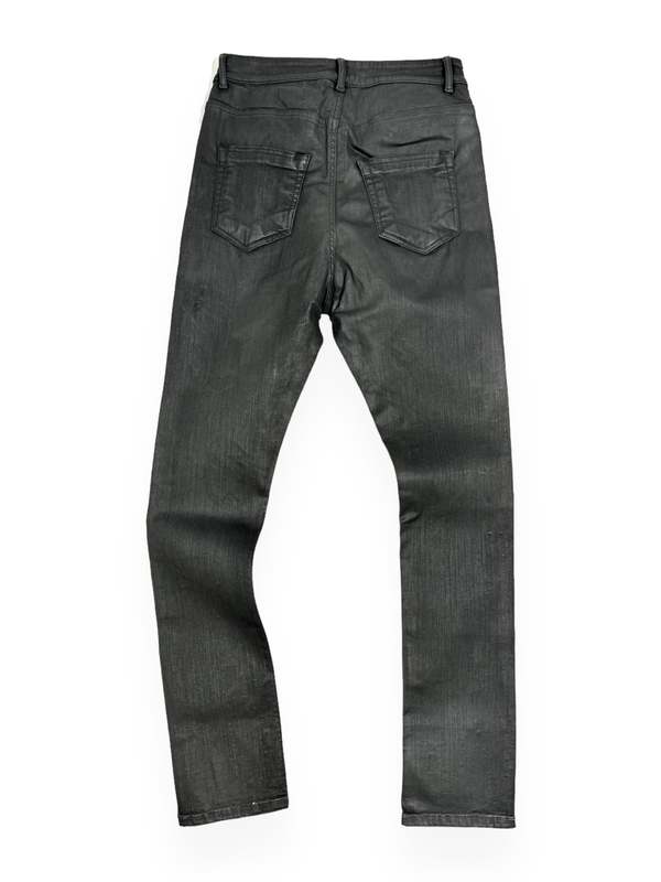 Rick Owens DETROIT CUT Jeans - BLACK WAX | Garmentory