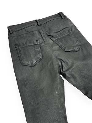 Rick Owens DETROIT CUT Jeans - BLACK WAX | Garmentory