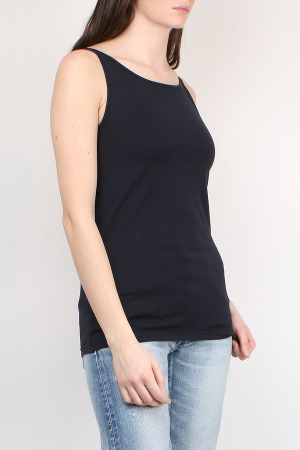 Ma'ry'ya Cotton Tank - Navy Ma'ry'ya Cotton Tank - Navy