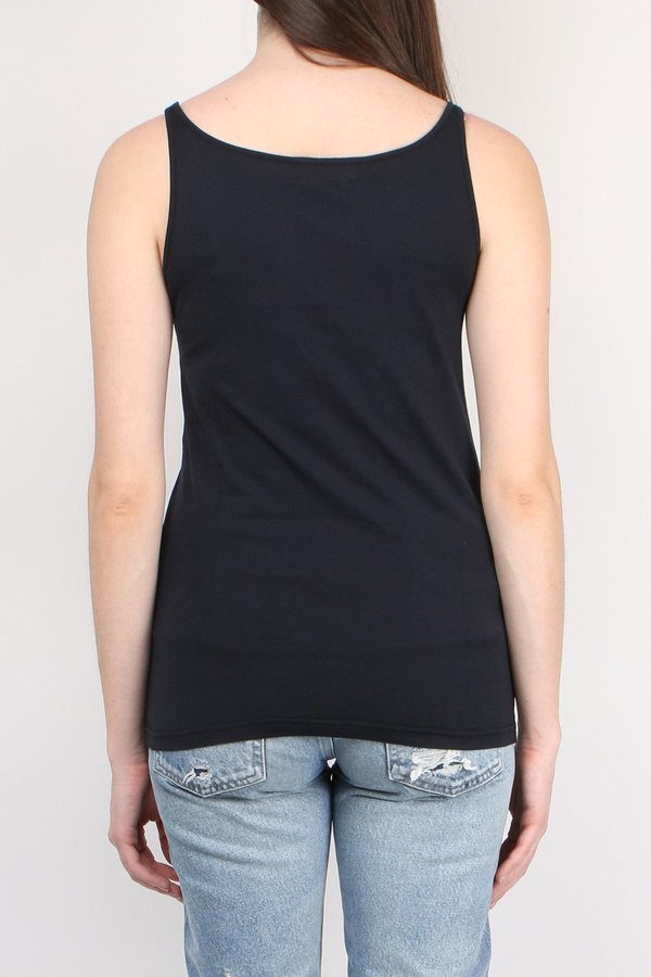 Ma'ry'ya Cotton Tank - Navy Ma'ry'ya Cotton Tank - Navy