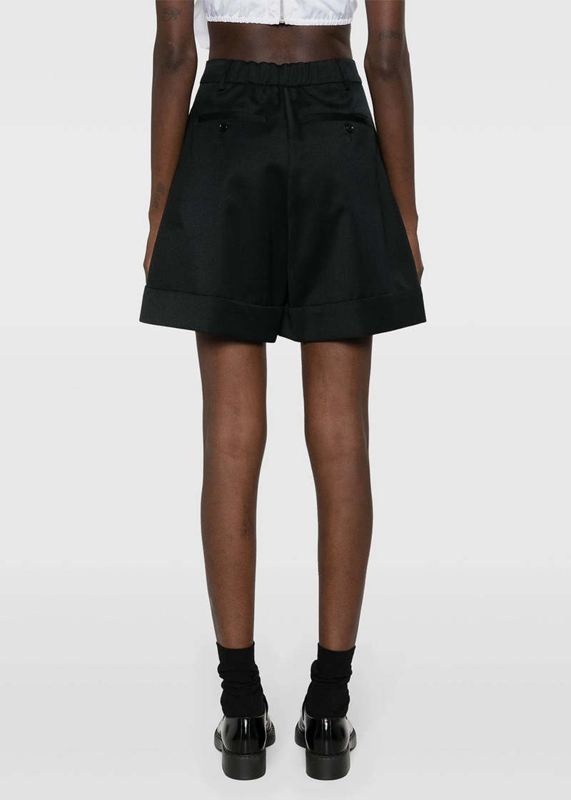 Simone Rocha High-Rise Flared Shorts - Black
