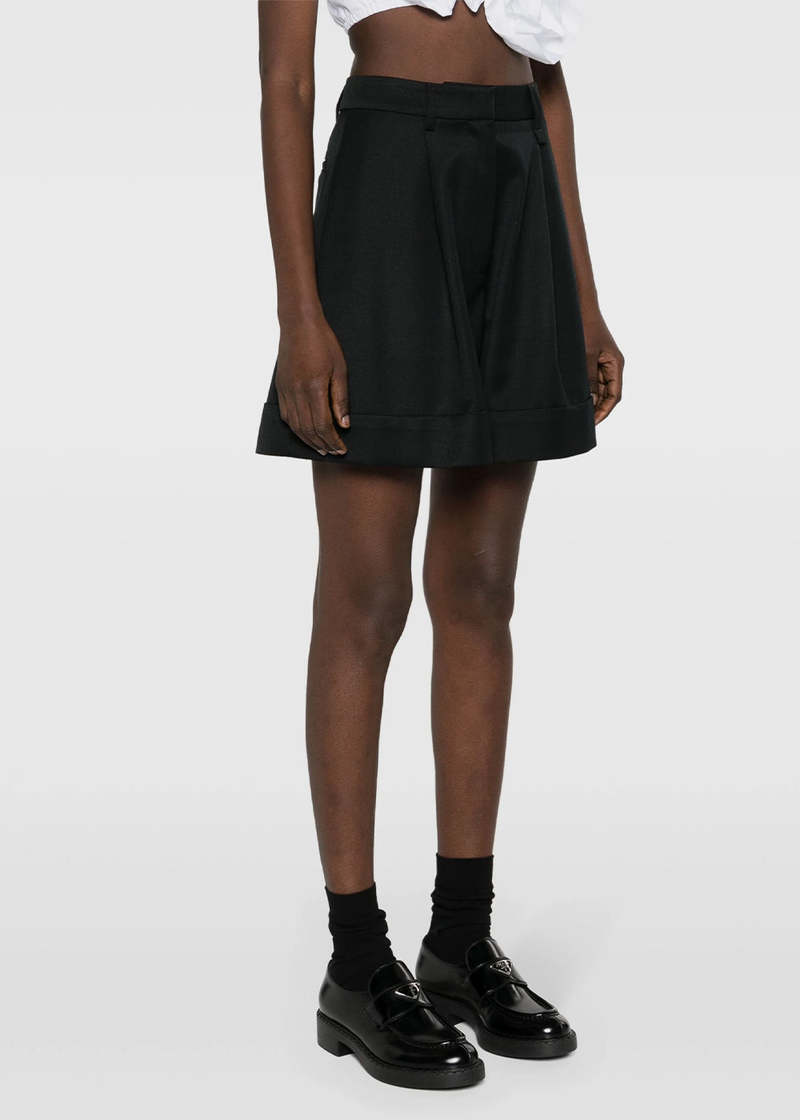 Simone Rocha High-Rise Flared Shorts - Black