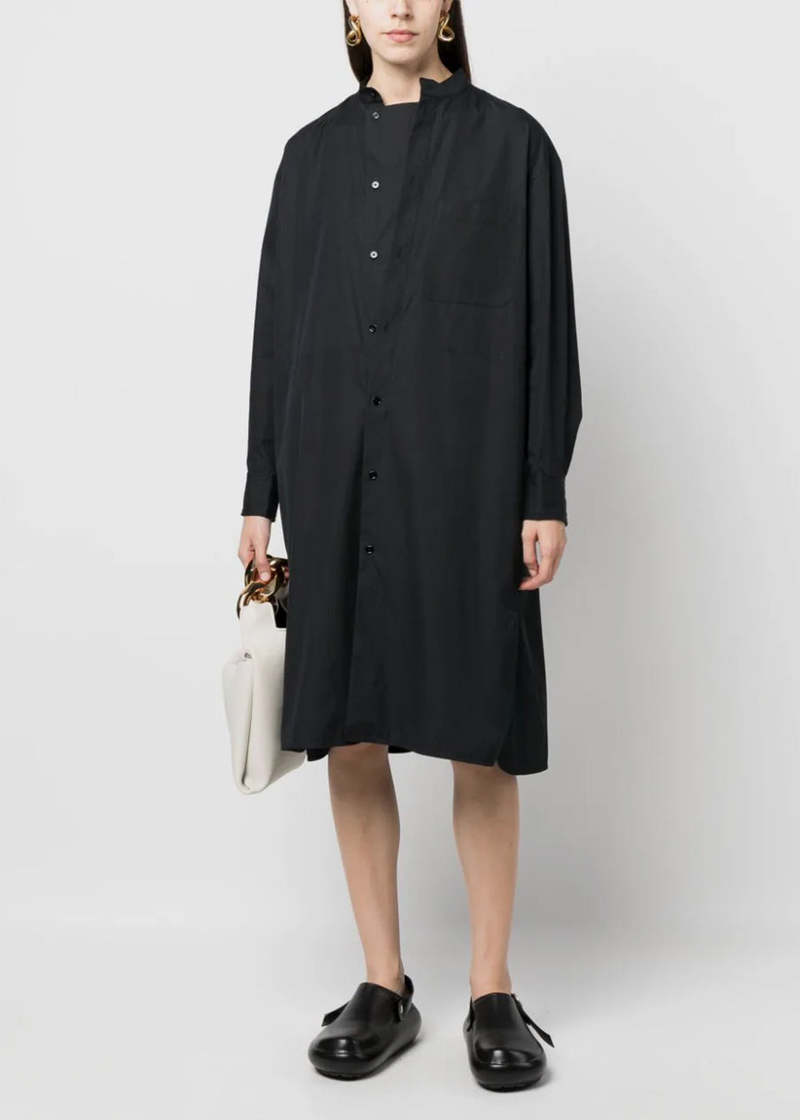 【送料&関税込】Lemaire Officer Collar Shirt Dress Lemaire Lemaire Officer Collar Shirt Dress - Shirts - Free
