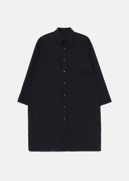 Yohji Yamamoto Black 60/ Lawn R Asymmetric Long Blouse
