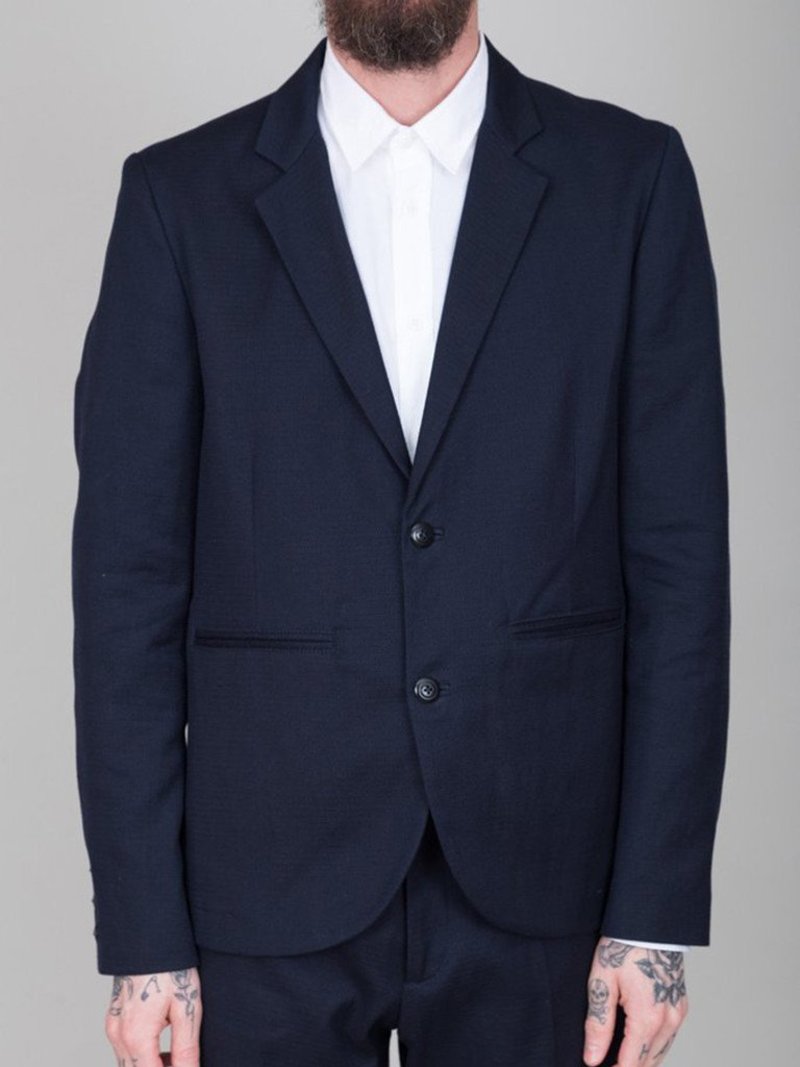 argue FOLK JACKET NAVY 美品 argue FOLK JACKET NAVY 今春 美品 argue