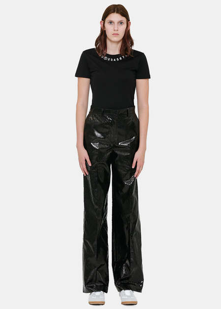 S【WE11DONE】LOGO TROUSERS／新品タグ付／送料込み we11done Logo Trousers - Black | Garmentory