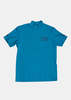 PEARLY GATES Mesh Short Sleeve High-neck T-shirt - Blue - Thumbnail 1
