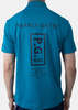 PEARLY GATES Mesh Short Sleeve High-neck T-shirt - Blue - Thumbnail 3