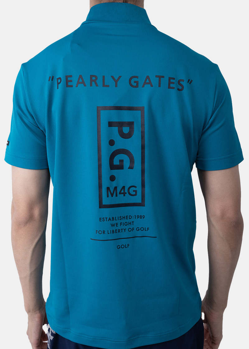 【PEARLY GATES】 Logo Pattern Stretch Short Sleeve T-Shirt Genuine PEARLY GATES GOLF Womens Logo Pattern Stretch Short