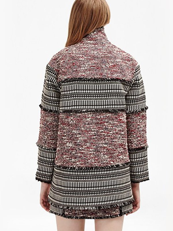French Connection Pixel Mix Coat French Connection Pixel Mix Coat