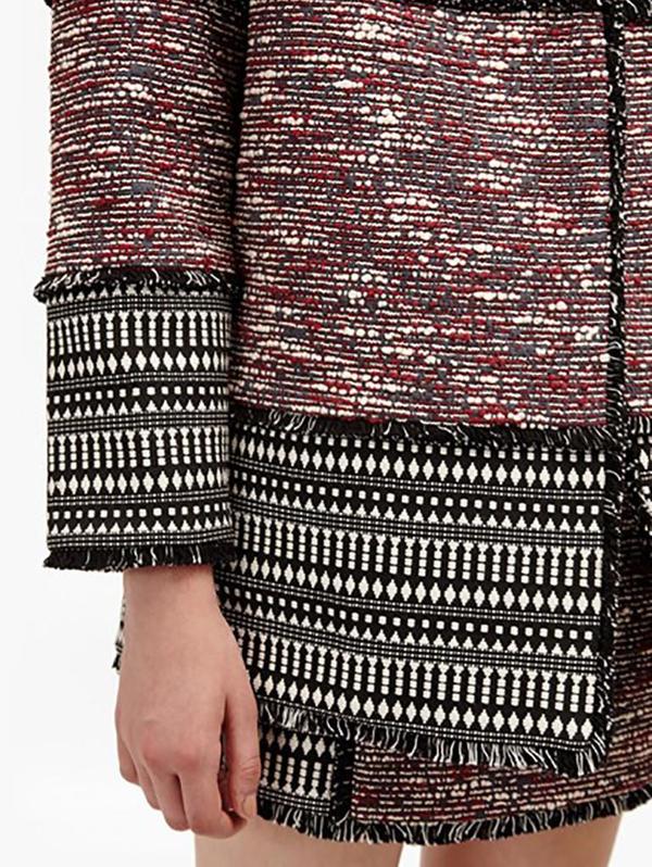 French Connection Pixel Mix Coat French Connection Pixel Mix Coat