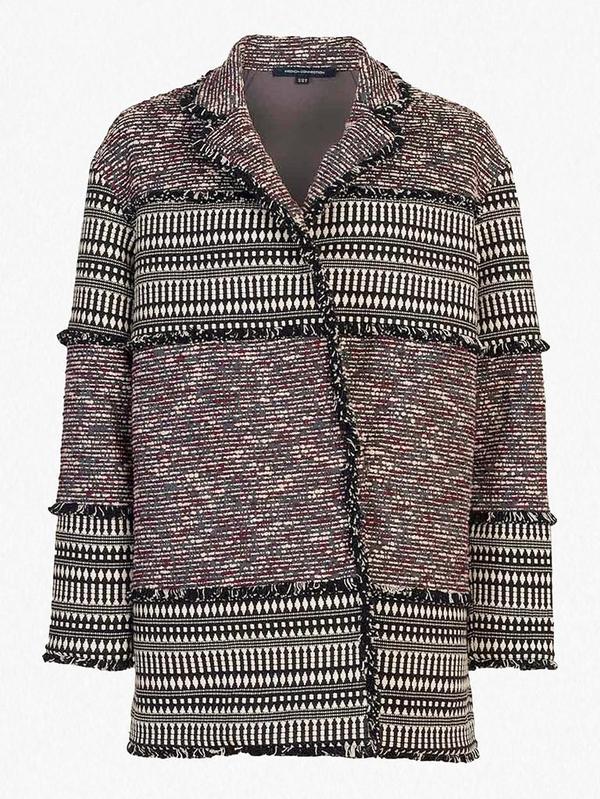 French Connection Pixel Mix Coat French Connection Pixel Mix Coat